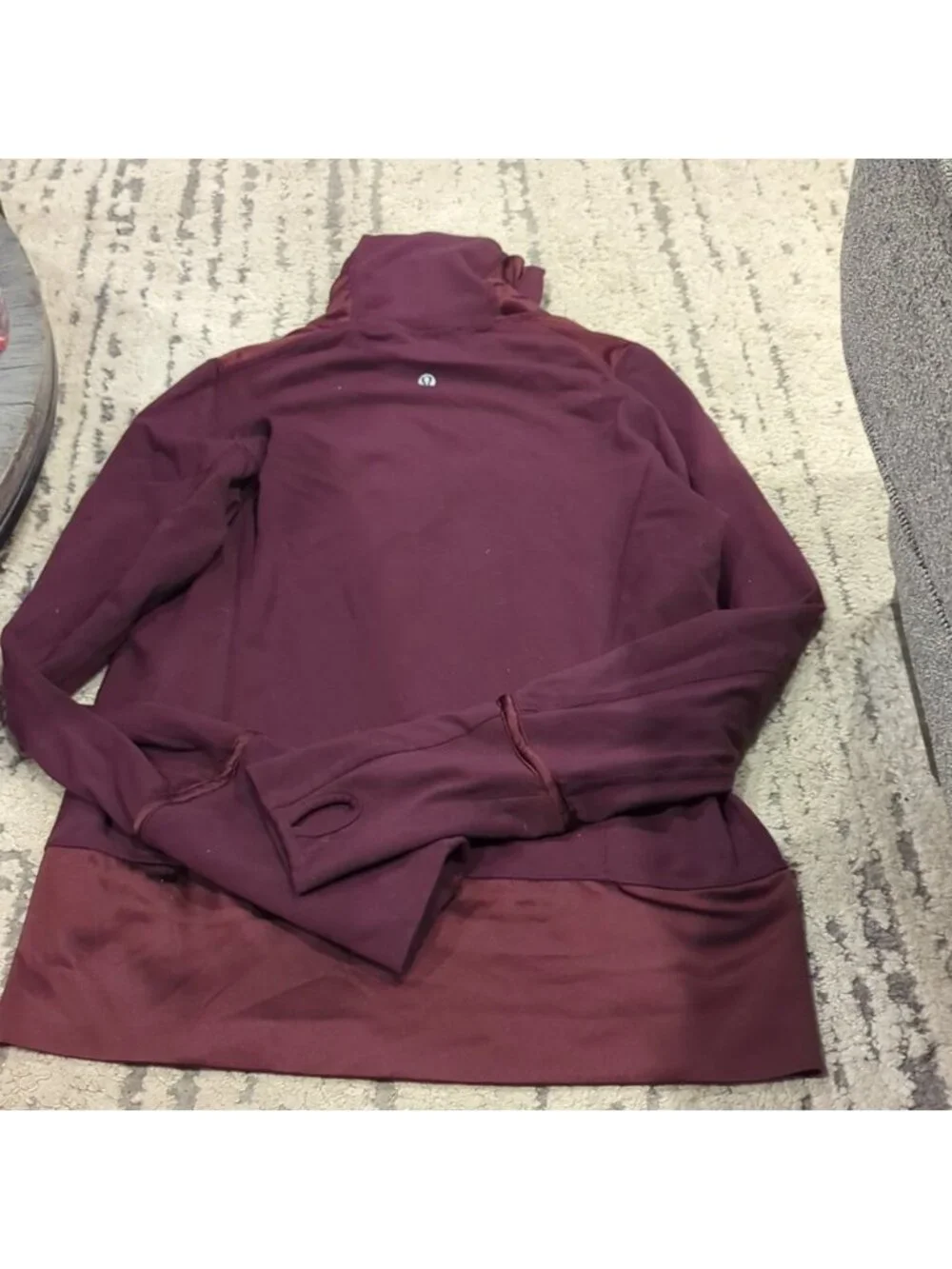 RARE HTF LULULEMON SHE BOP Stride JACKET Burgundy With Satin Trim
